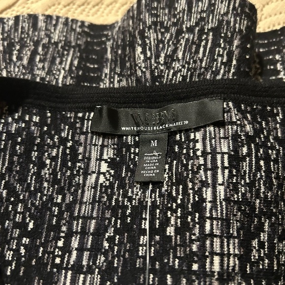 White House Black Market Abstract Striped Top Sweater Long Sleeve Size M. NWT - Picture 11 of 13